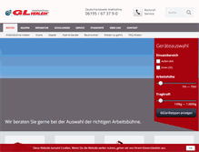 Tablet Screenshot of gl-verleih.de